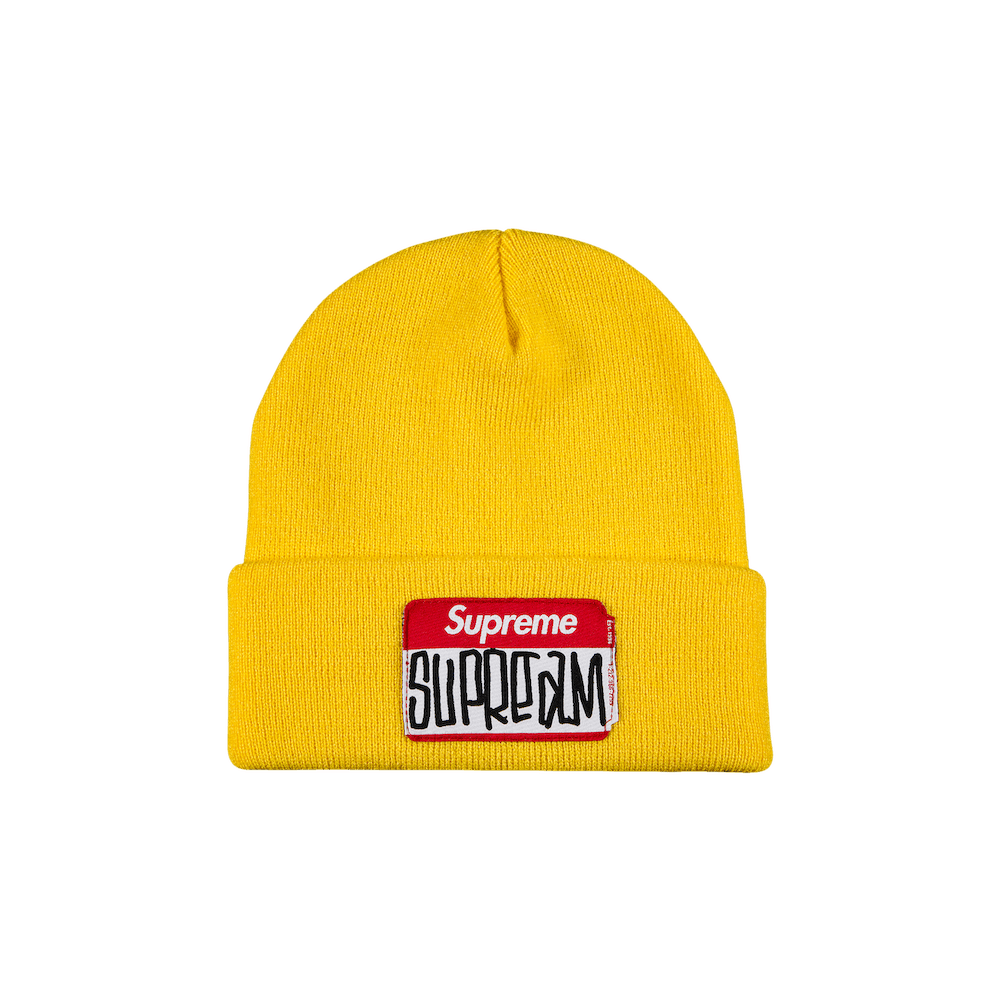 Supreme Gonz Nametag Beanie 'Yellow'