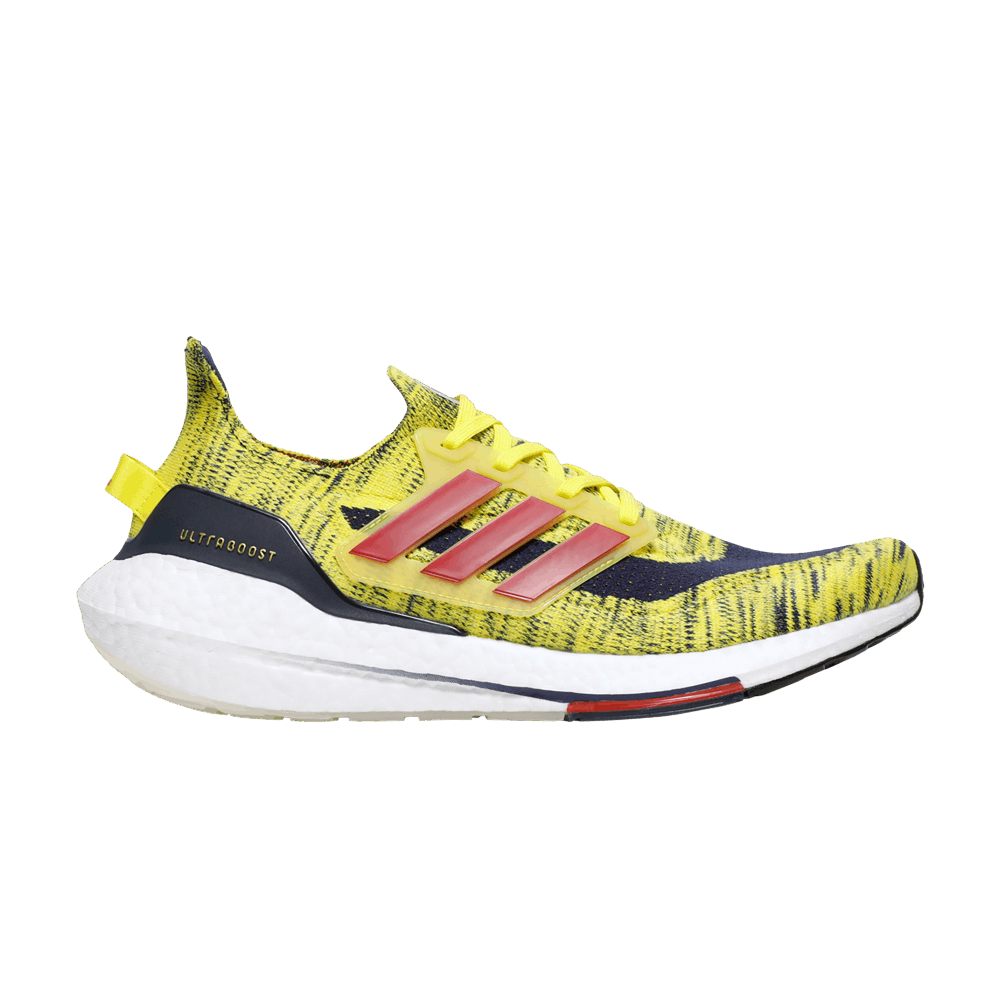 Adidas UltraBoost 21 'Bright Yellow Navy'