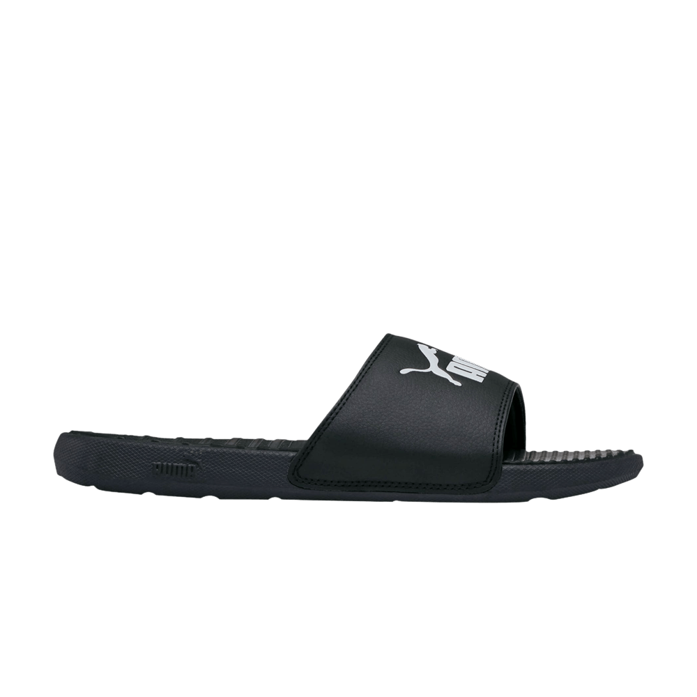 Pre-owned Puma Cool Cat Slides 'black White'