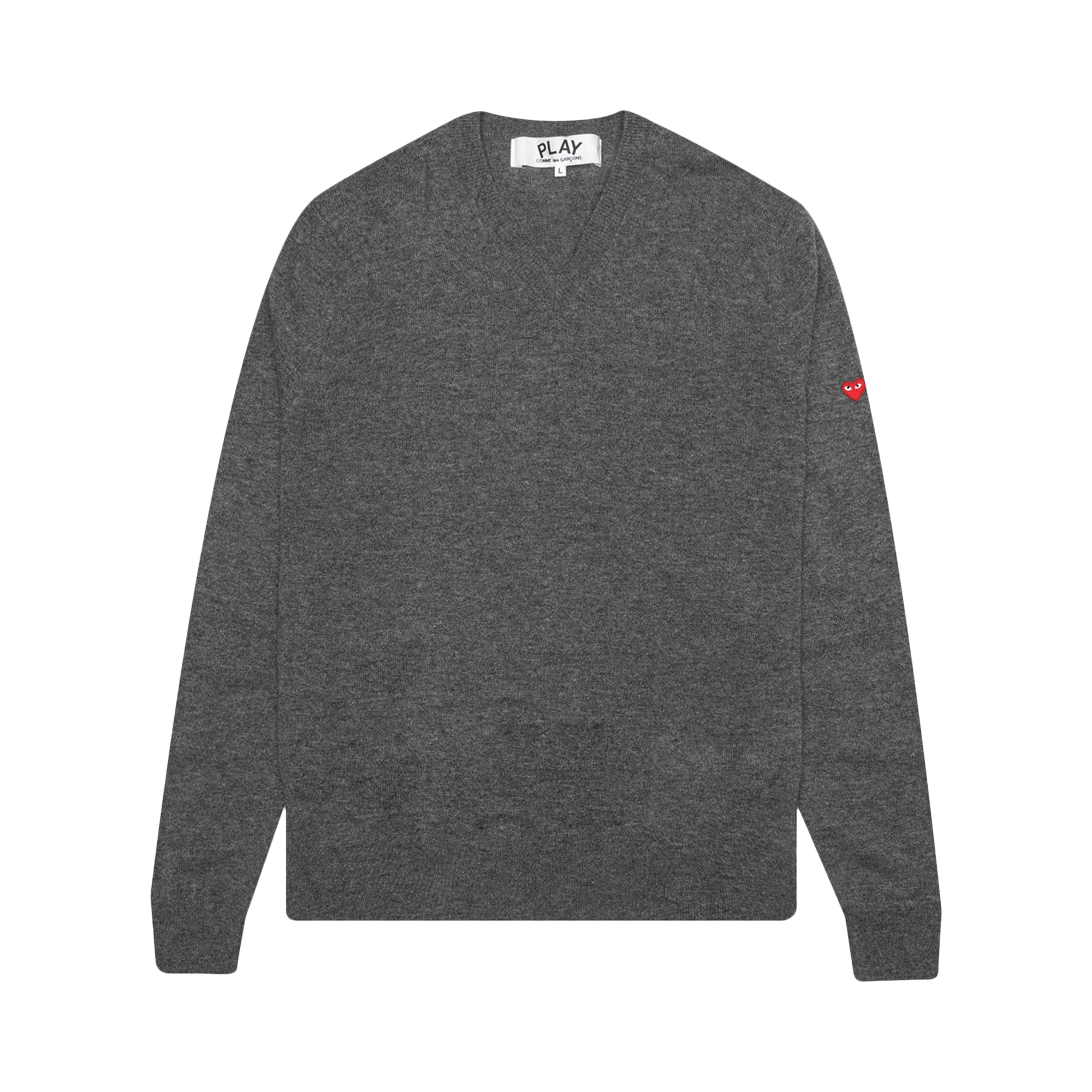 Comme des Garçons PLAY Small Heart Sweater 'Grey'