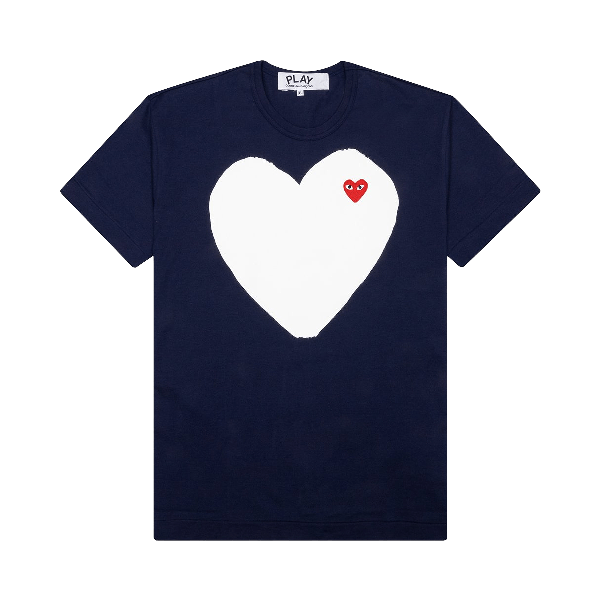 Comme des Garçons PLAY White Heart T-Shirt 'Navy'