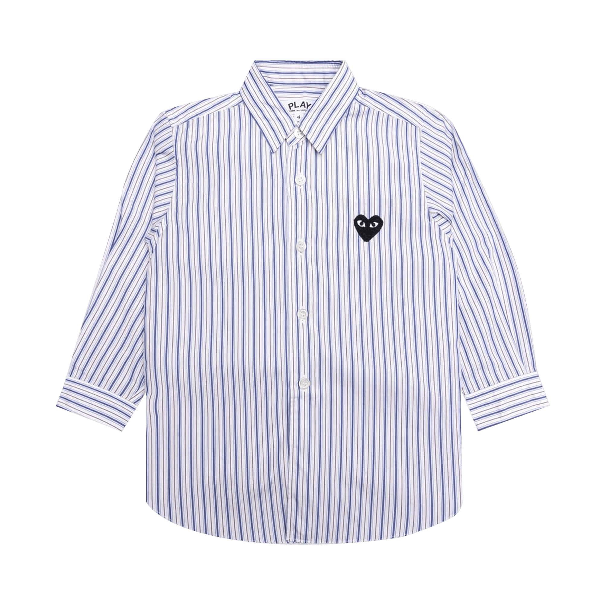 Comme des Garçons PLAY Striped Shirt 'White/Blue/Brown'