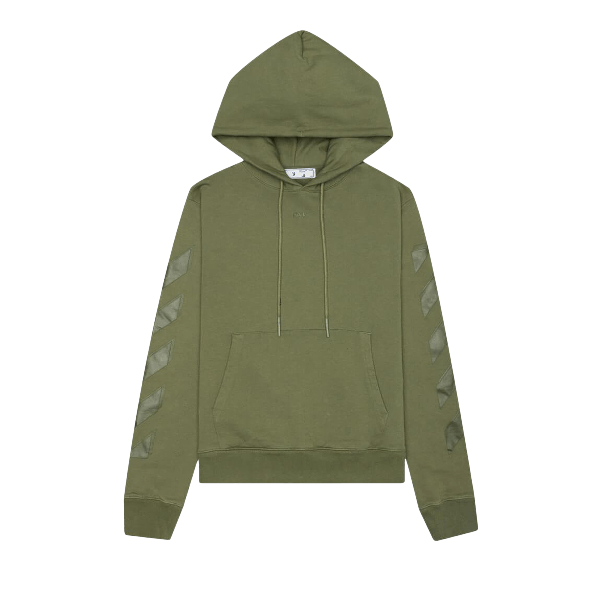 Off-White Rubber Arrow Slim Hoodie 'Green/Green'