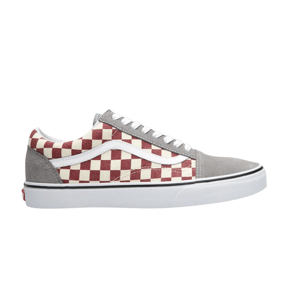 Vans Old Skool 'Checkerboard - Frost Grey Rhubarb'