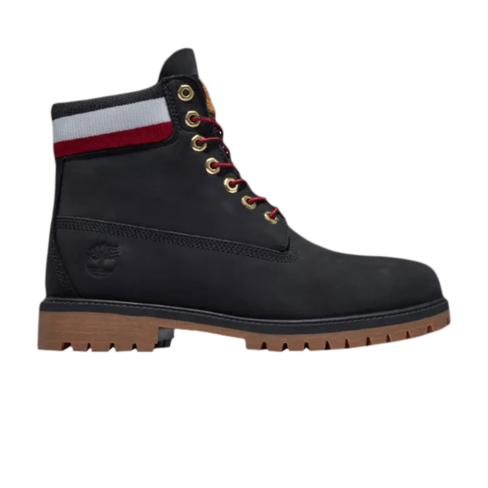 Timberland 6 Inch Heritage Warm Lined Boot 'Black Red'