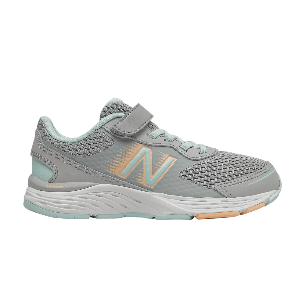 New Balance 680v6 Bungee Big Kid 'Rain Cloud Pale Blue Chill' - YA680GM6