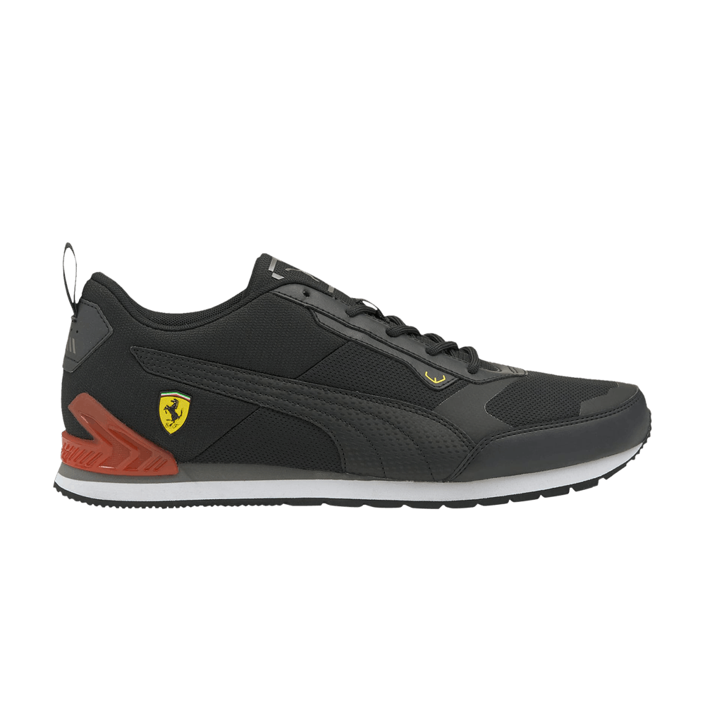 Pre-owned Puma Scuderia Ferrari X Track Racer 'black Saffron'