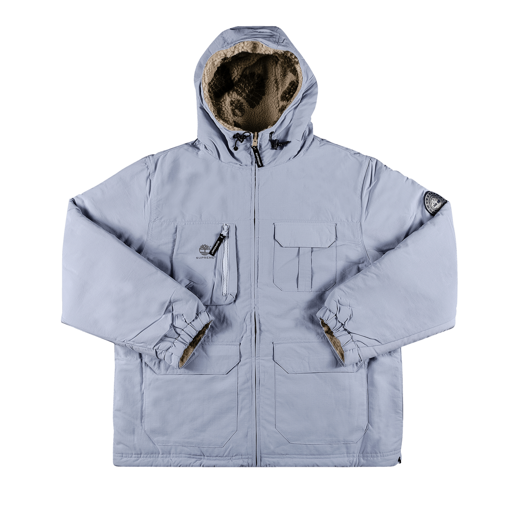 Pre-owned Supreme X Timberland Reversible Ripstop Jacket 'dusty Blue'