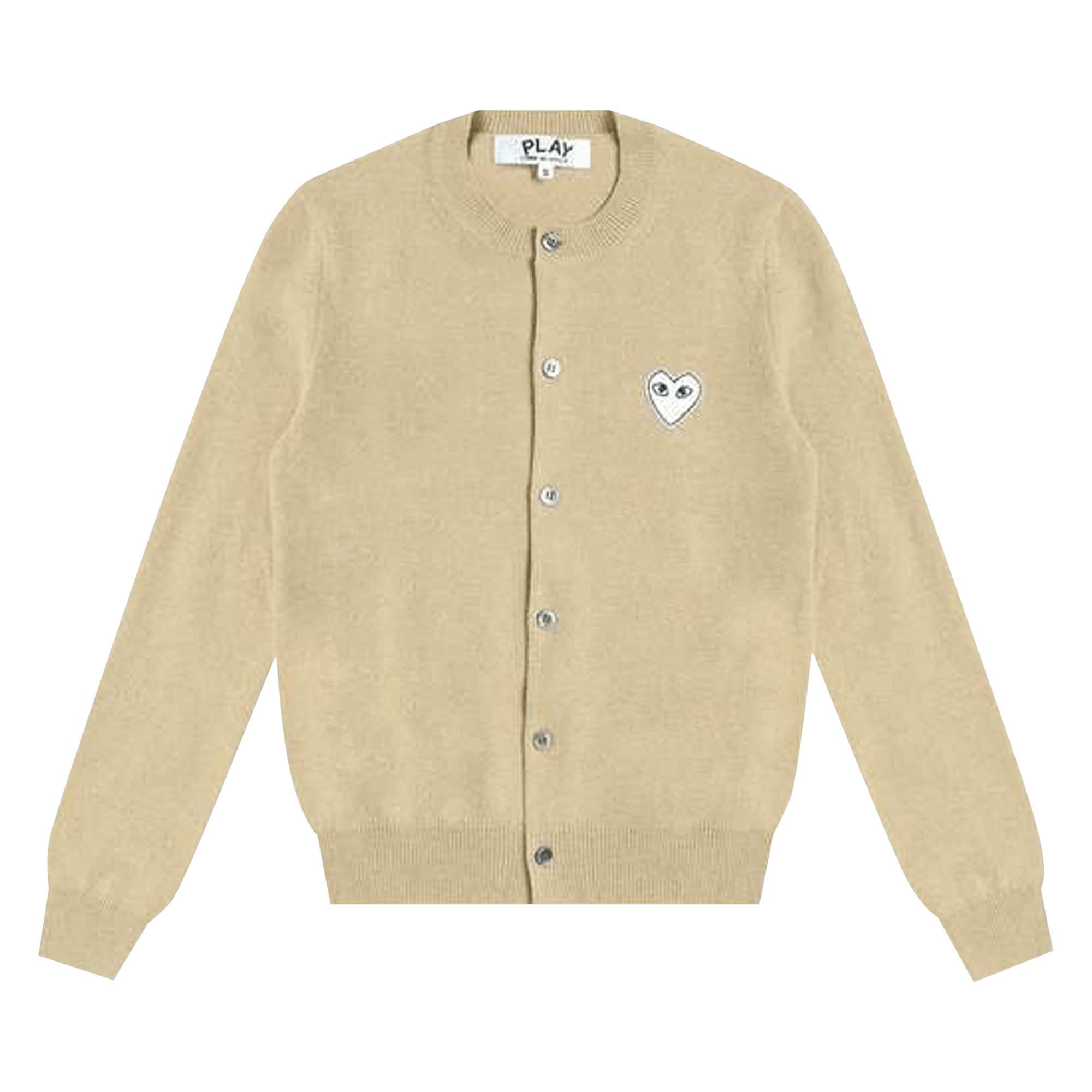 Comme des Garçons PLAY Heart Patch Cardigan 'Beige'