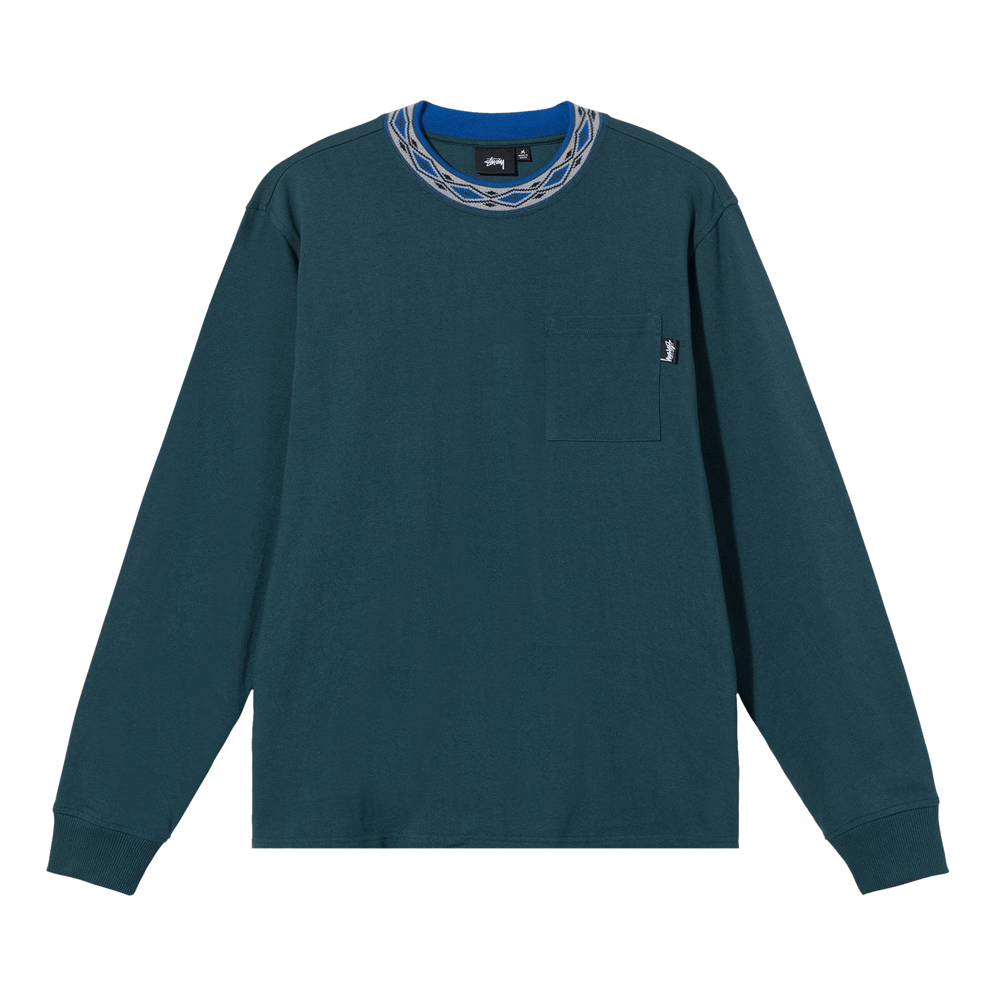 Stussy Jacquarded Crew 'Teal'