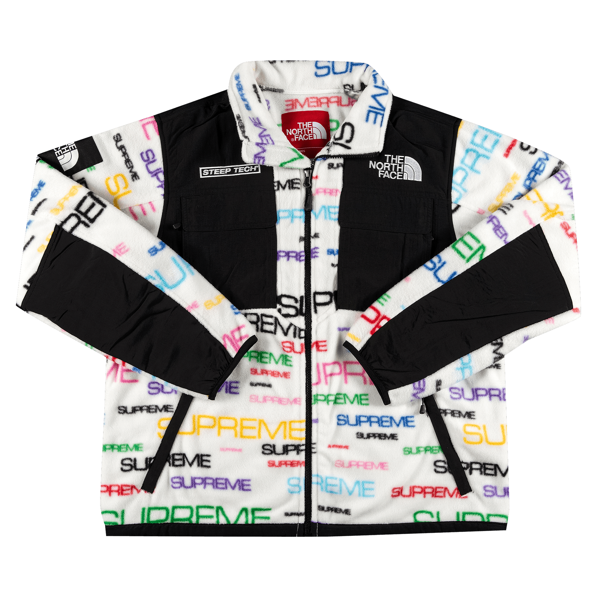 Supreme x The North Face Steep Tech Fleece Jacket 'White'
