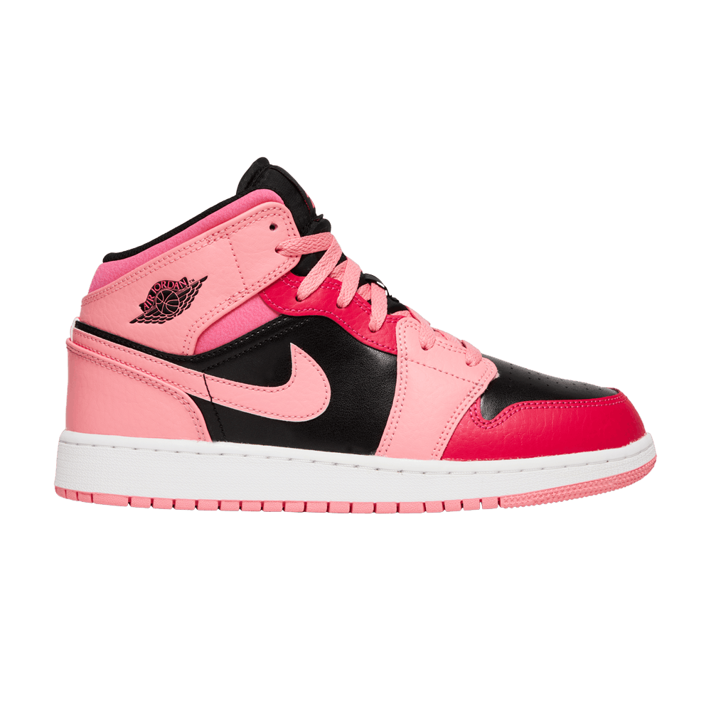 Pre-owned Air Jordan 1 Mid Gs 'coral Chalk' In Pink