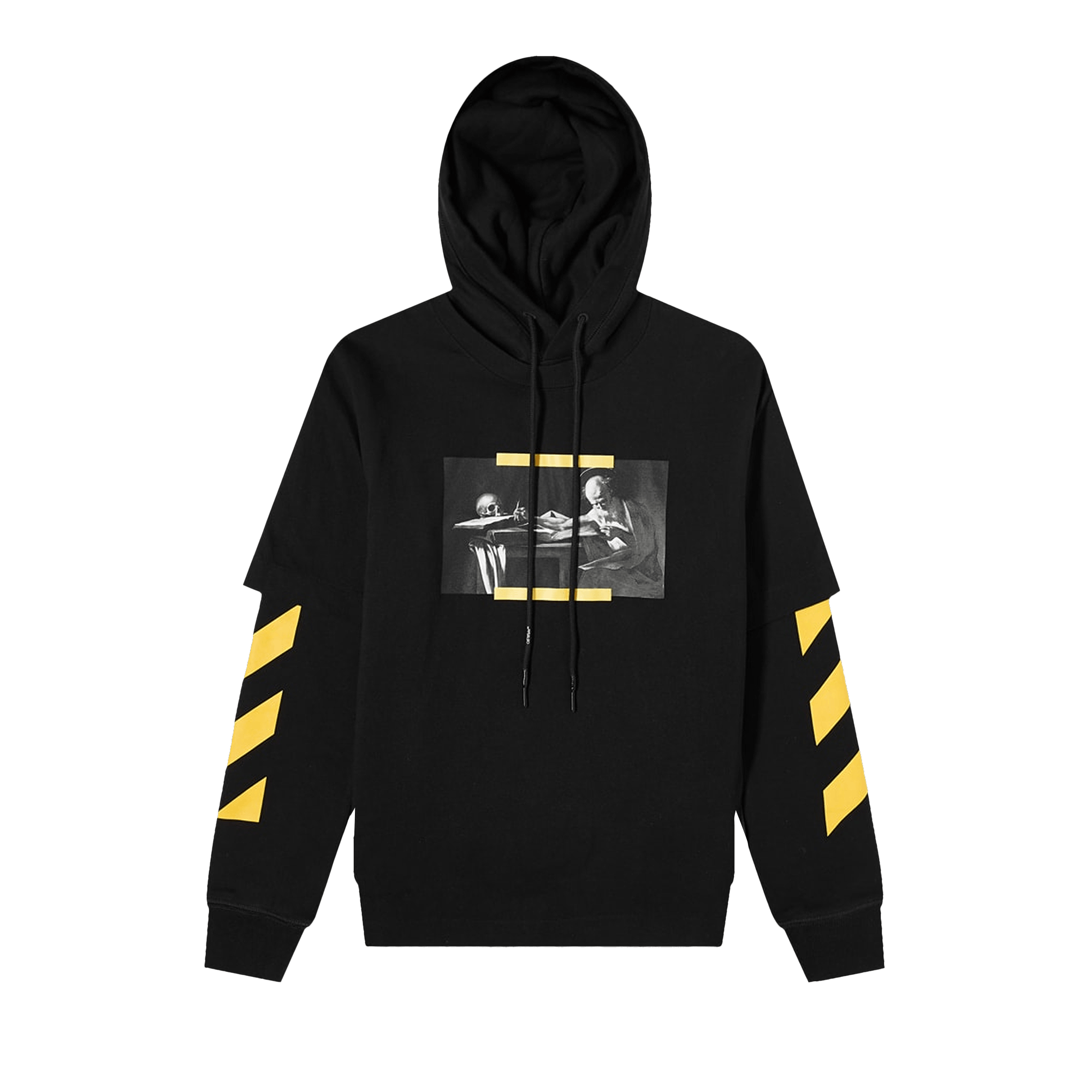 Off-White Caravaggio Painting Double Sleeve Hoodie 'Black/Multicolor'