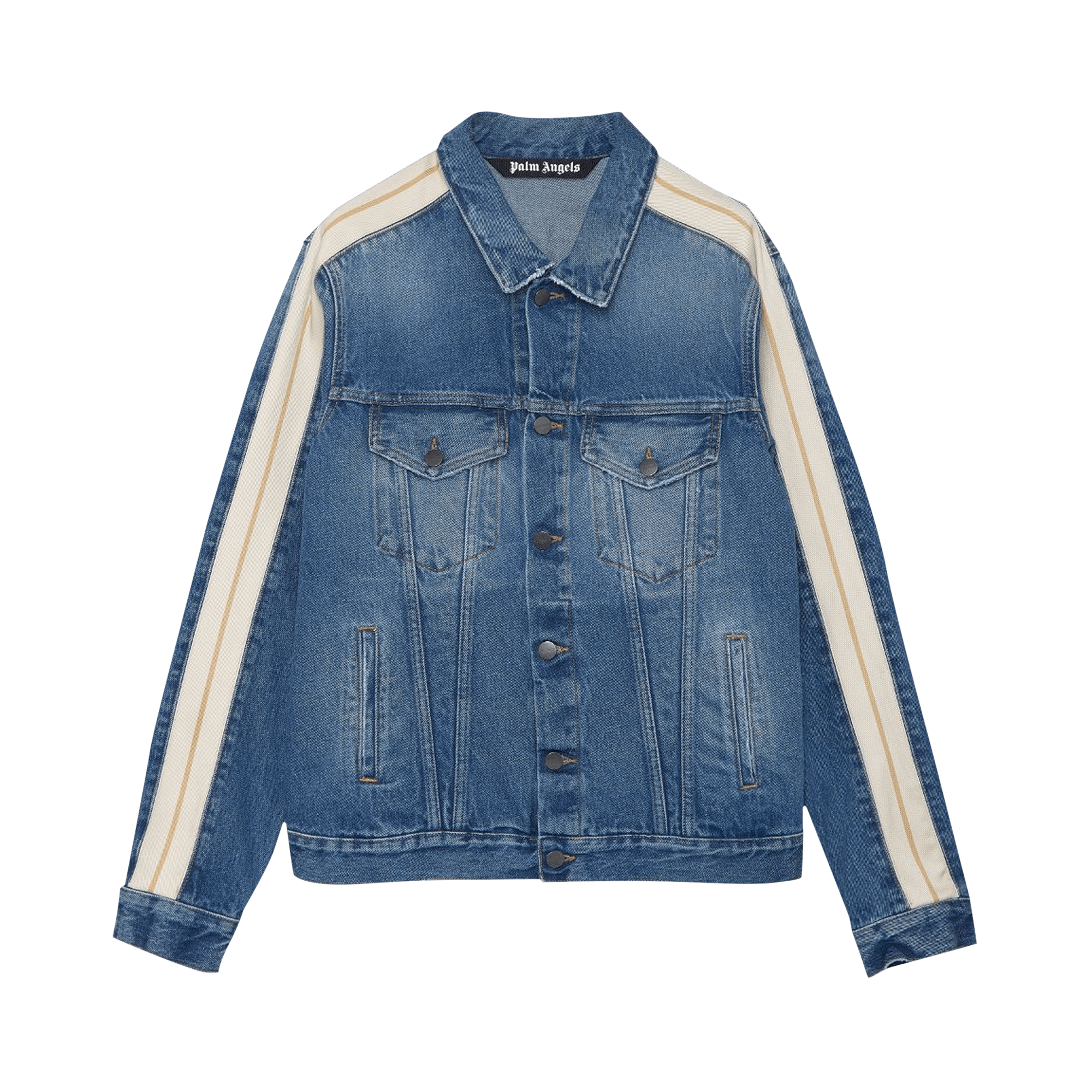 Palm Angels Track Denim Jacket 'Light Blue'