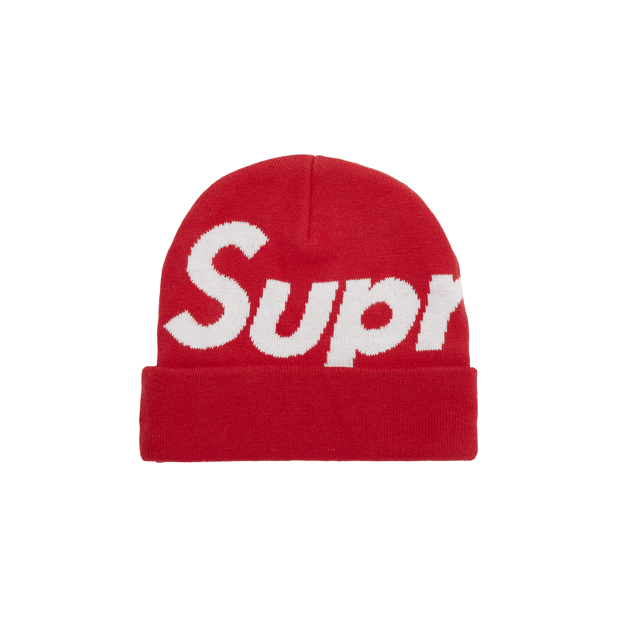 Supreme Big Logo Beanie 'Red'