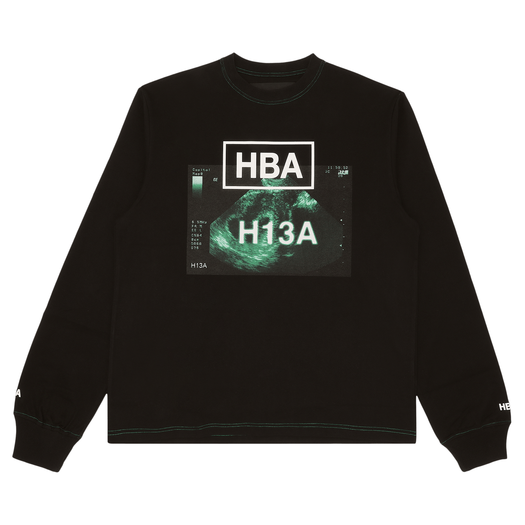 HOOD BY AIR HBA Screenprinted X-ray Double Zip Long Sleeve