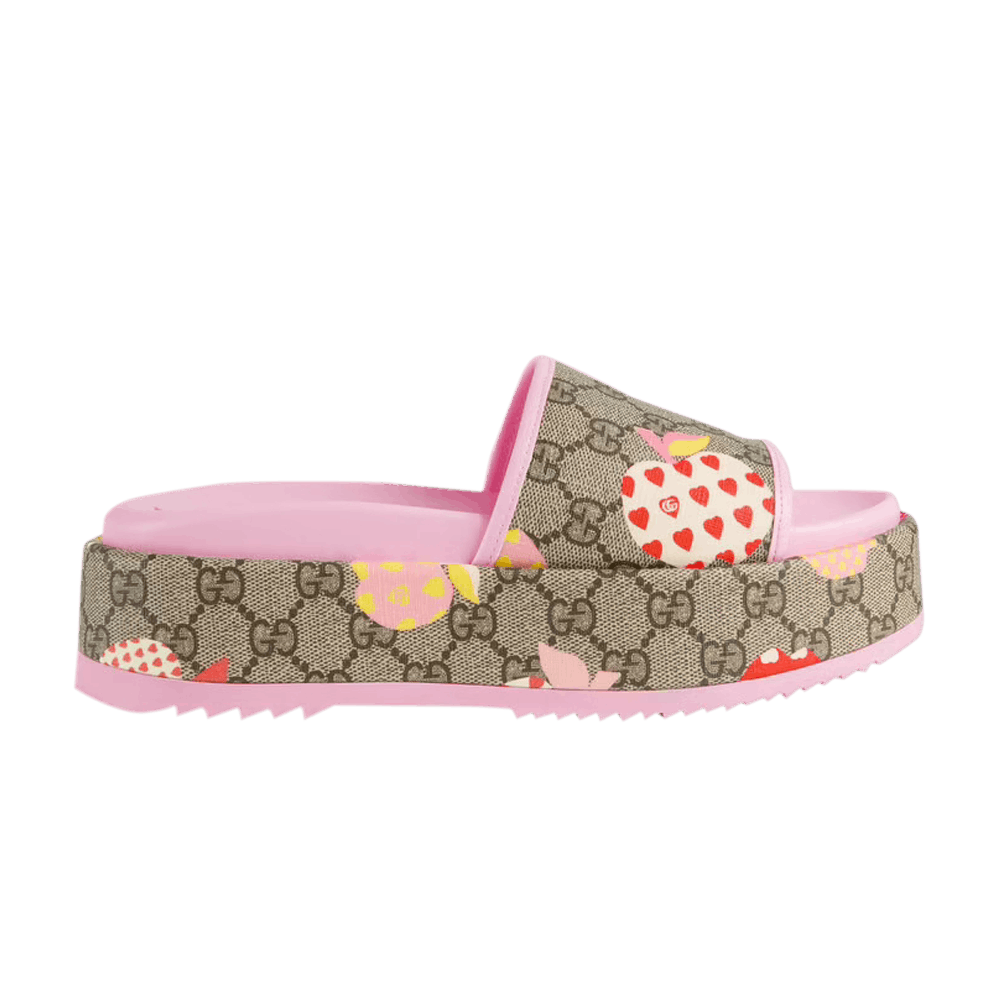 Gucci Wmns Rubber GG Slide 'Les Pommes'