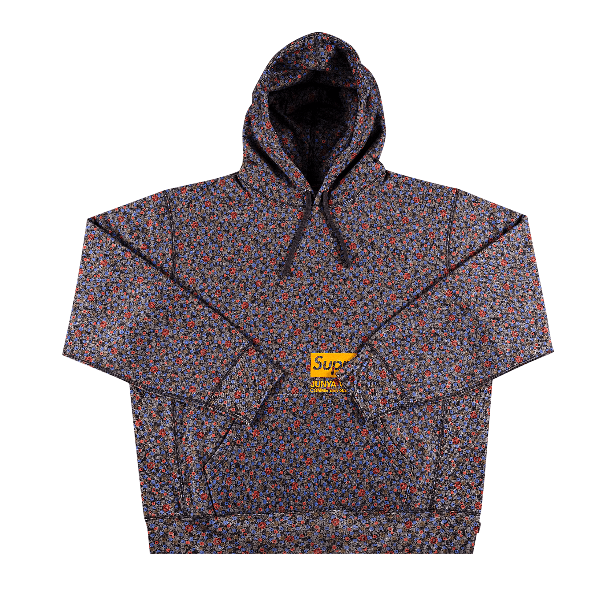 Supreme x Junya Watanabe x Comme des Garçons MAN Hooded Sweatshirt 'Black Flowers'