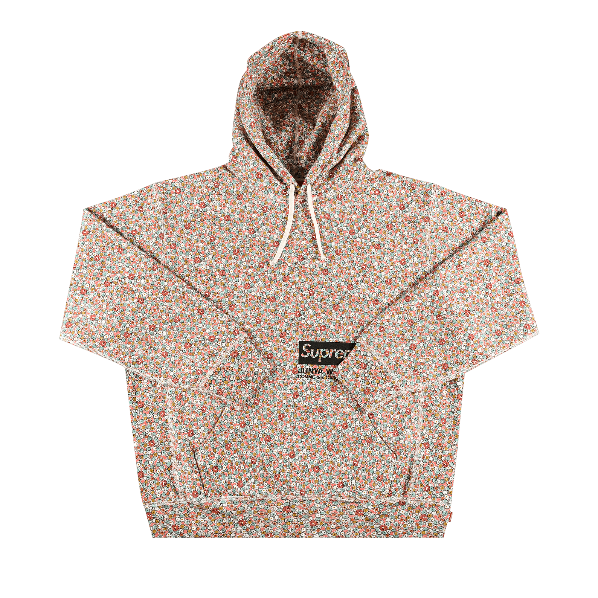 Supreme x Junya Watanabe x Comme des Garçons MAN Hooded Sweatshirt 'Pink Flowers'