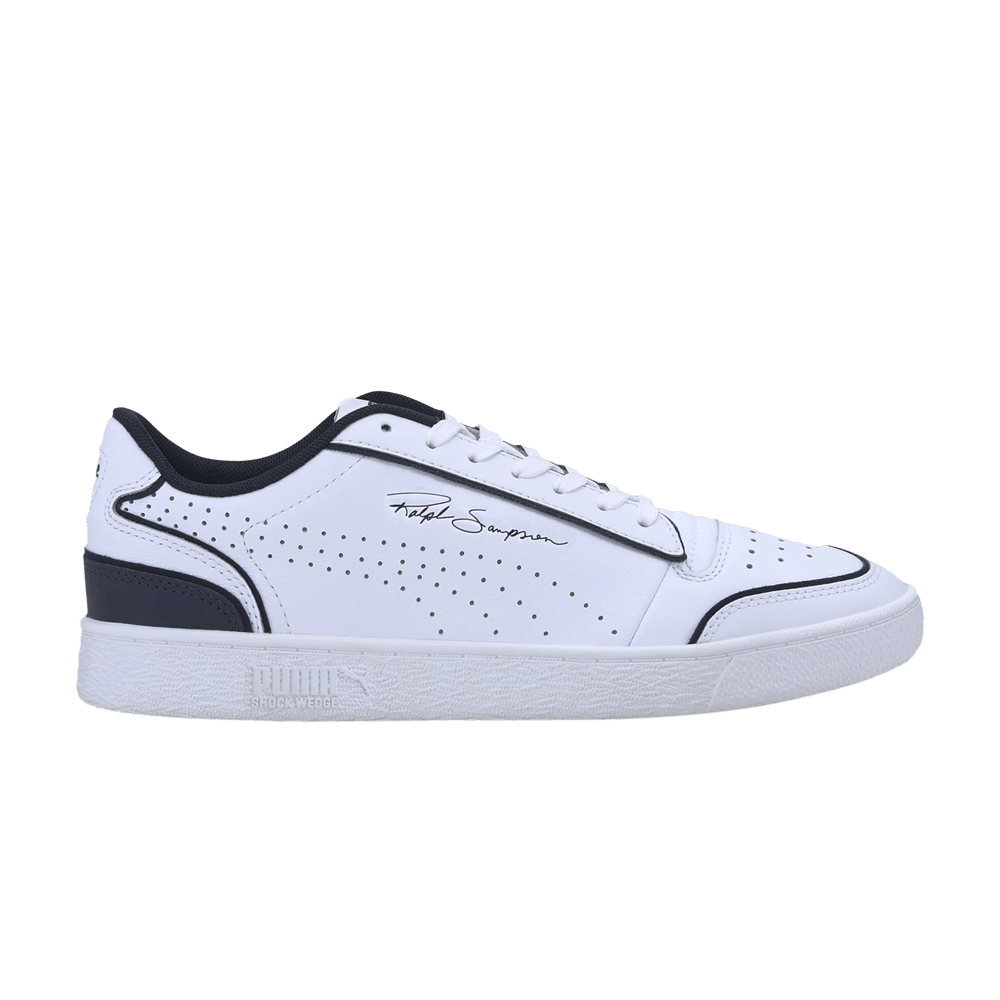 Pre-owned Puma Ralph Sampson Low Perforated Outline 'white Peacoat'