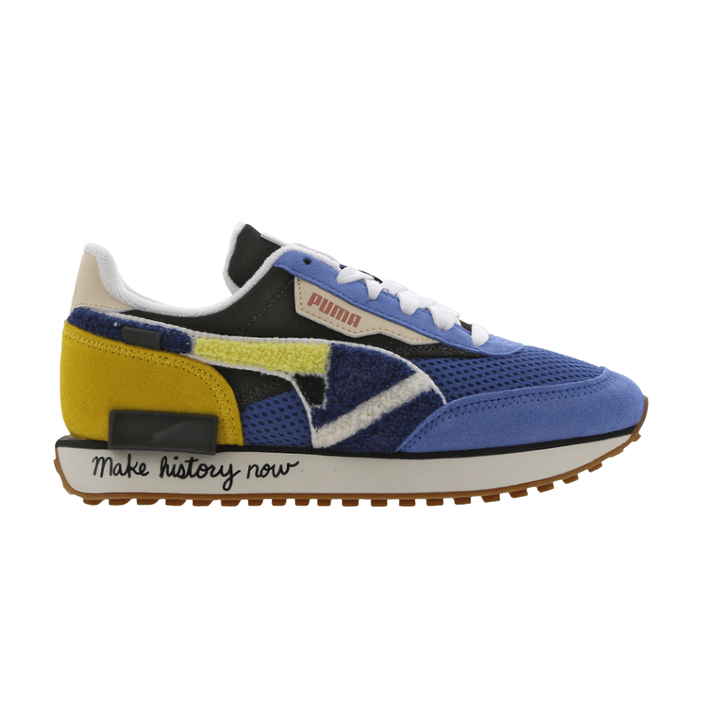 Pre-owned Puma Black Fives X Future Rider Jr 'star Sapphire Maize' In Blue