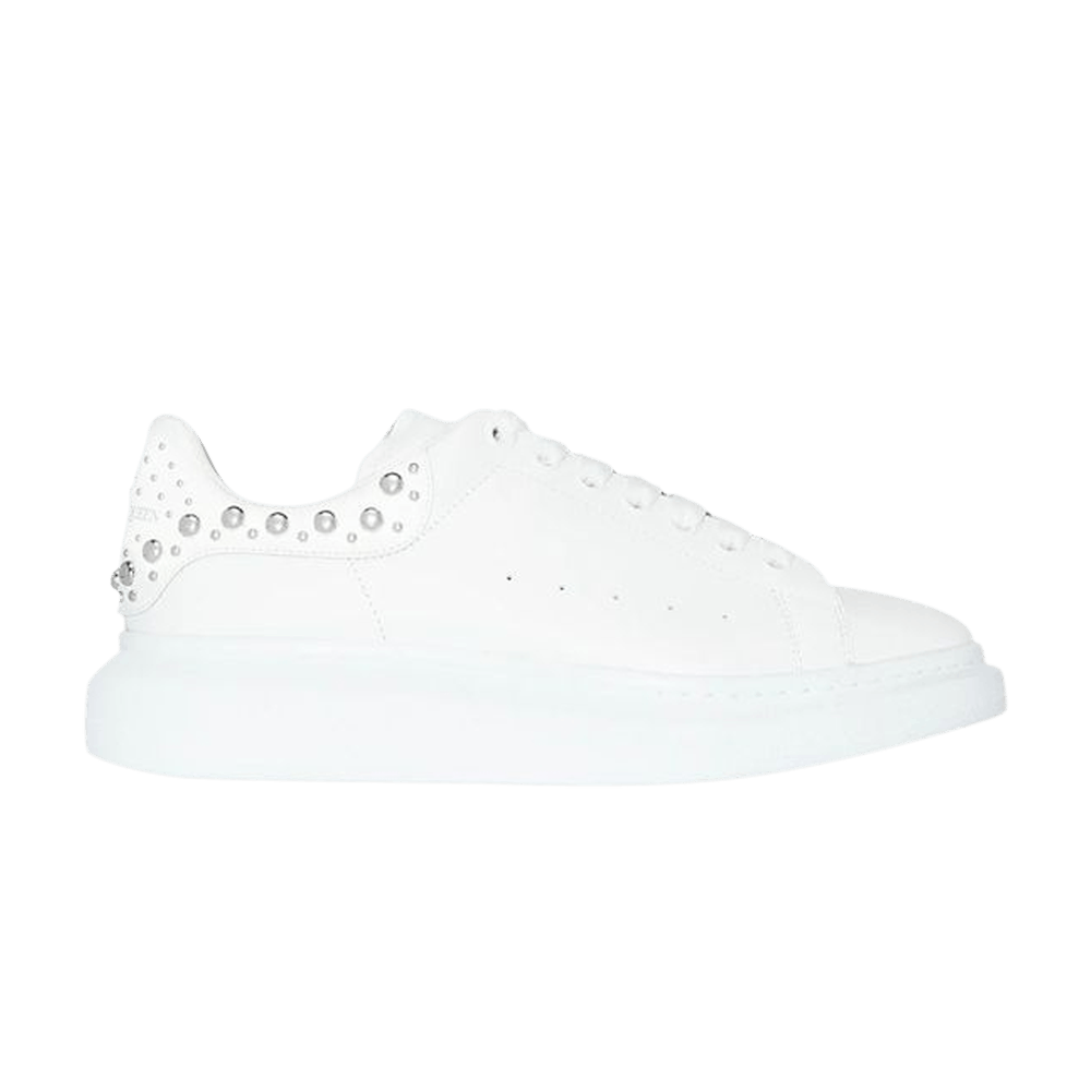 Alexander McQueen Oversized Sneaker 'White Silver Studded'