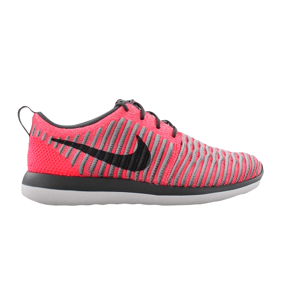 Nike Roshe Two Flyknit GS 'Hot Punch Dark Grey' - 844620-601