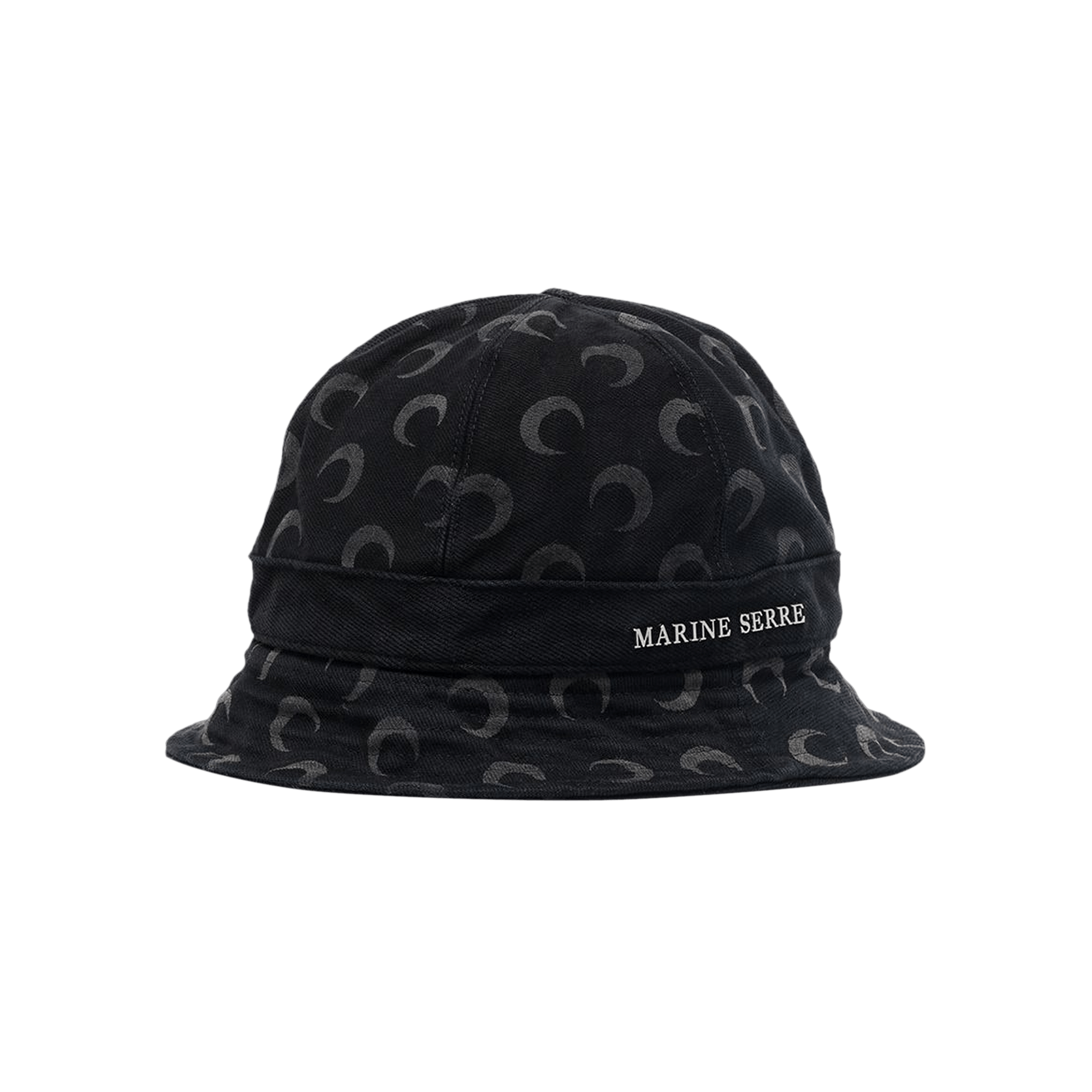 Marine Serre Moon Print Bucket Hat 'Black'