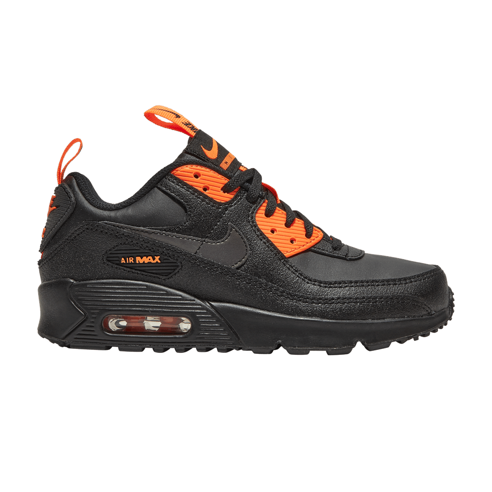Nike Air Max 90 SE GS 'Black Total Orange'