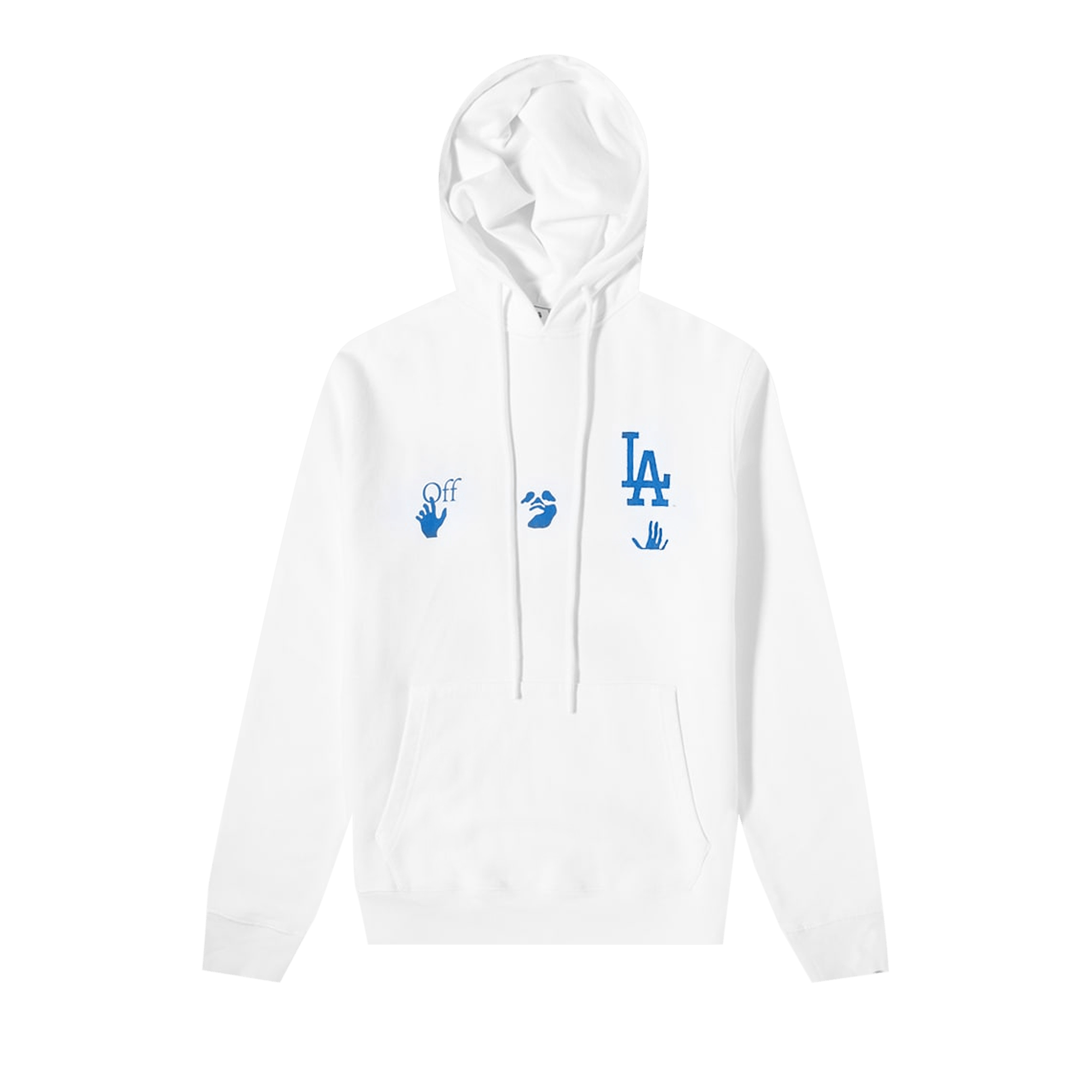 Off-White x MLB Los Angeles Dodgers Hoodie 'Cream/Blue'