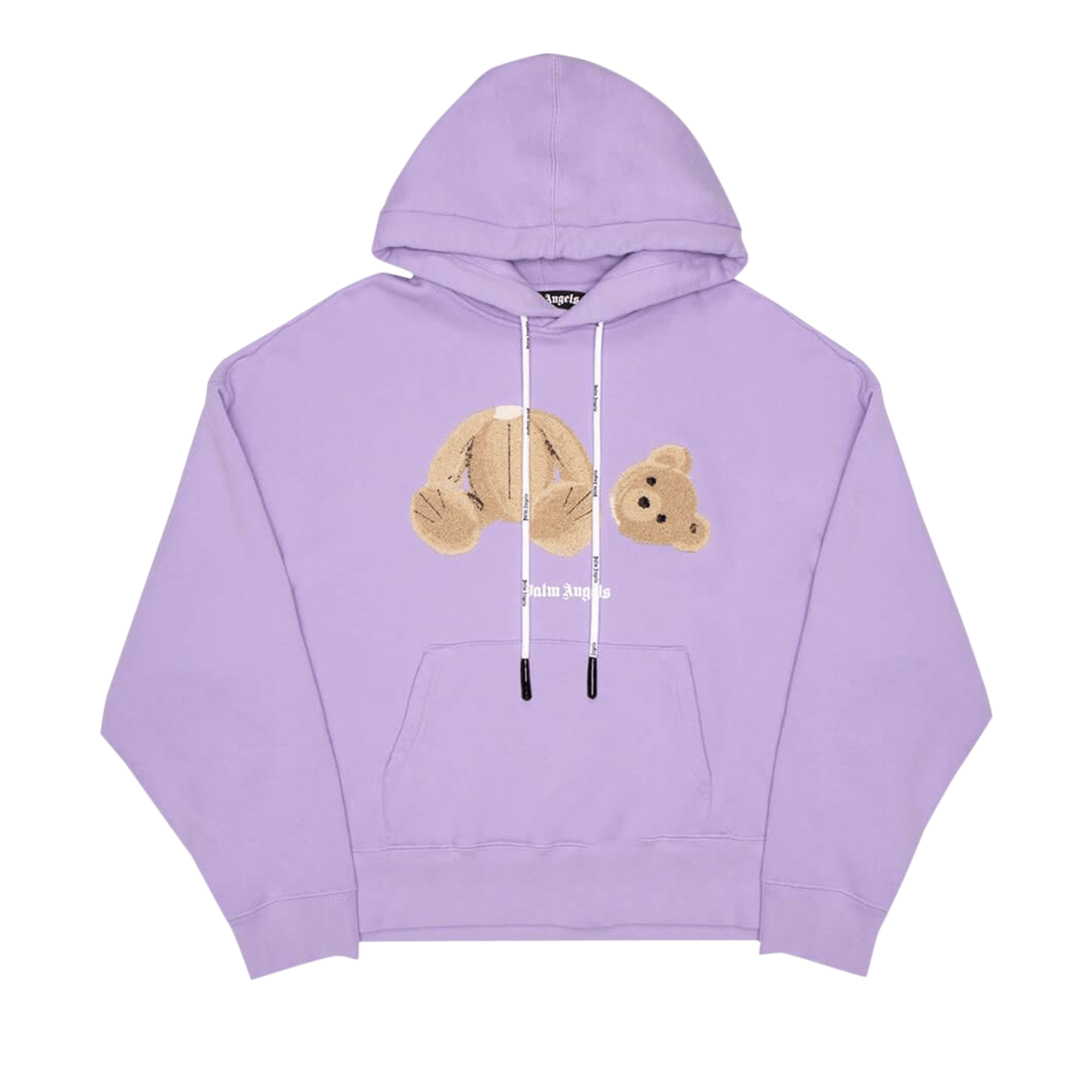 Palm Angels Bear Hoodie 'Lilac/Brown'