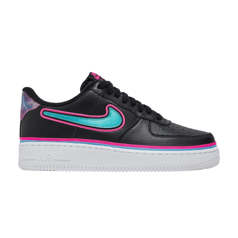 Nike Air Force 1 Low Sport NBA Black Blue Gale Laser Fuchsia
