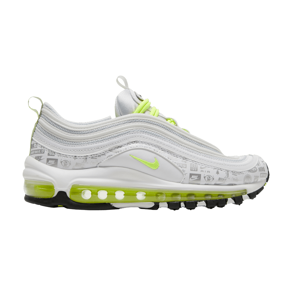 Pre-owned Nike Air Max 97 Gs 'reflective Logos' In White