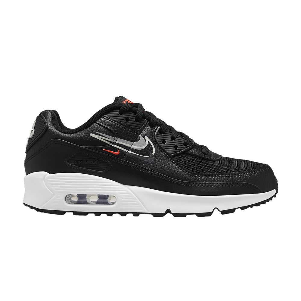 Nike Air Max 90 GS 'Black Bright Crimson'