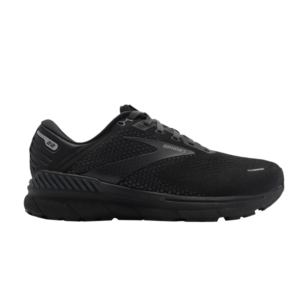 Pre-owned Brooks Adrenaline Gts 22 4e Extra Wide 'black'
