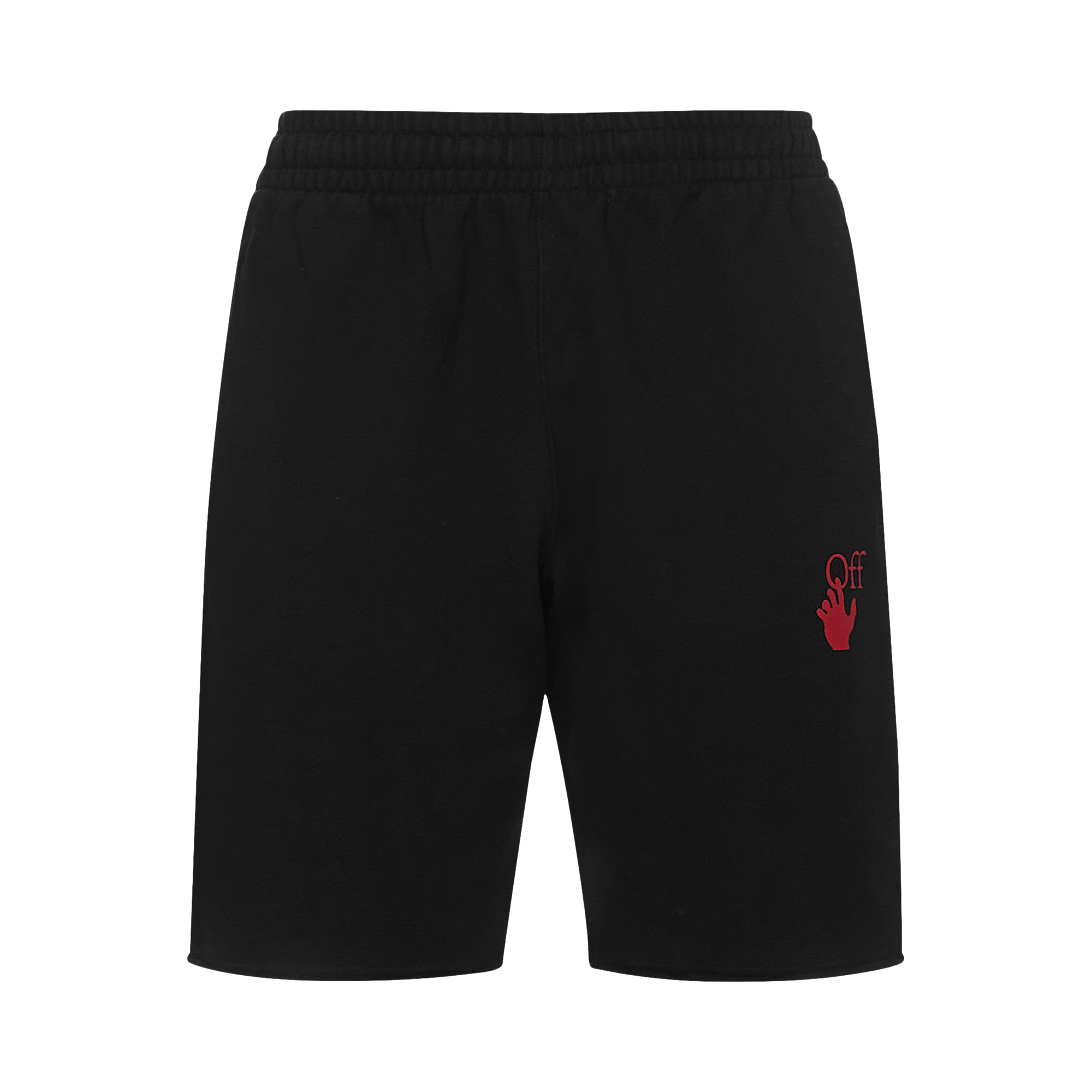 Off-White Starred Arrow Sweatshorts 'Black/Red'