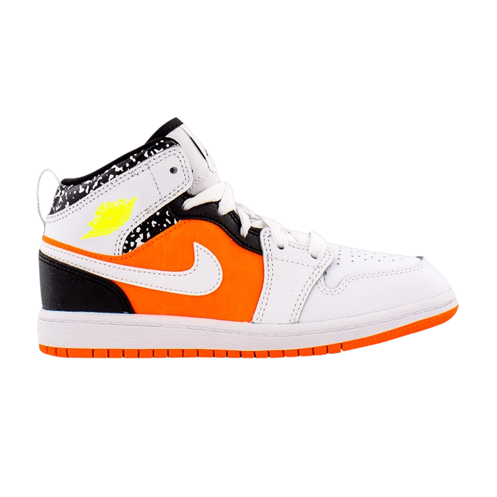 Pre-owned Air Jordan 1 Mid Ps 'notebook' In White