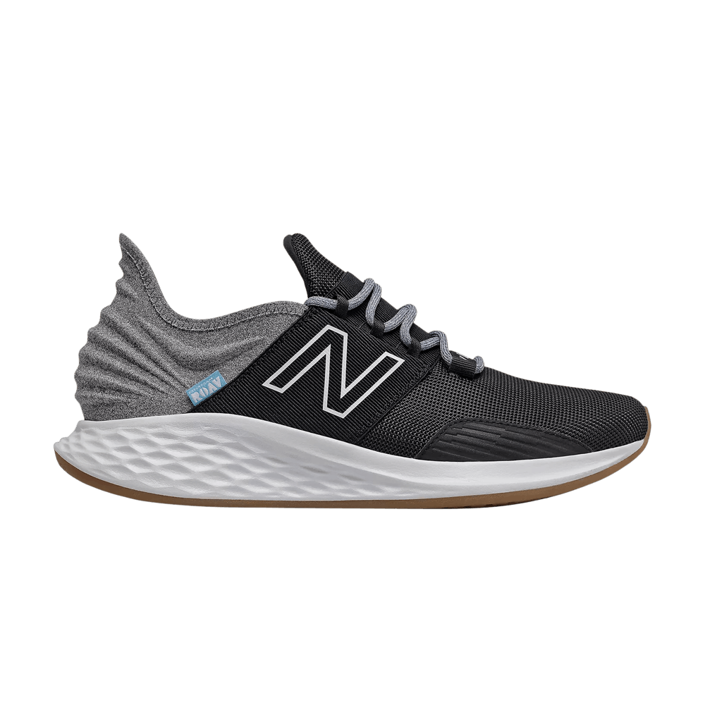New Balance Fresh Foam Roav 2E Wide 'Tee Shirt - Black Light Aluminum'