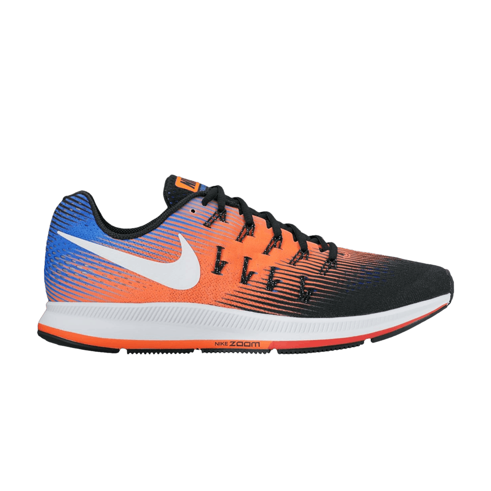 Nike Air Zoom Pegasus 33 'Black Hyper Orange Blue' - 831352-010