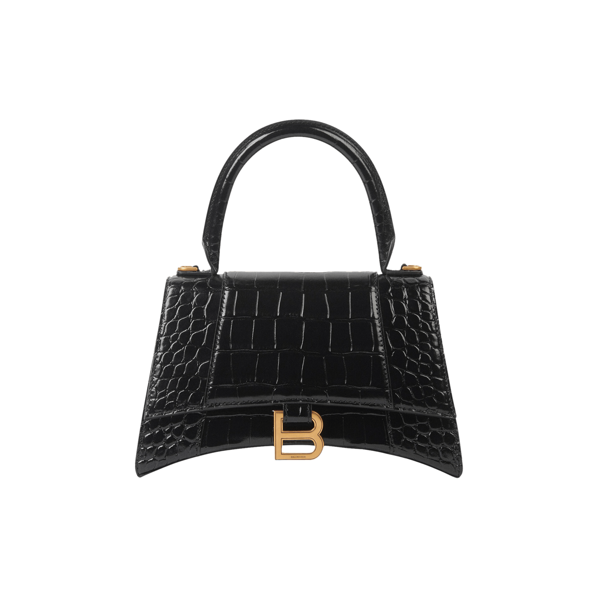 BALENCIAGA BALENCIAGA HOURGLASS SMALL TOP HANDLE BAG 'BLACK'