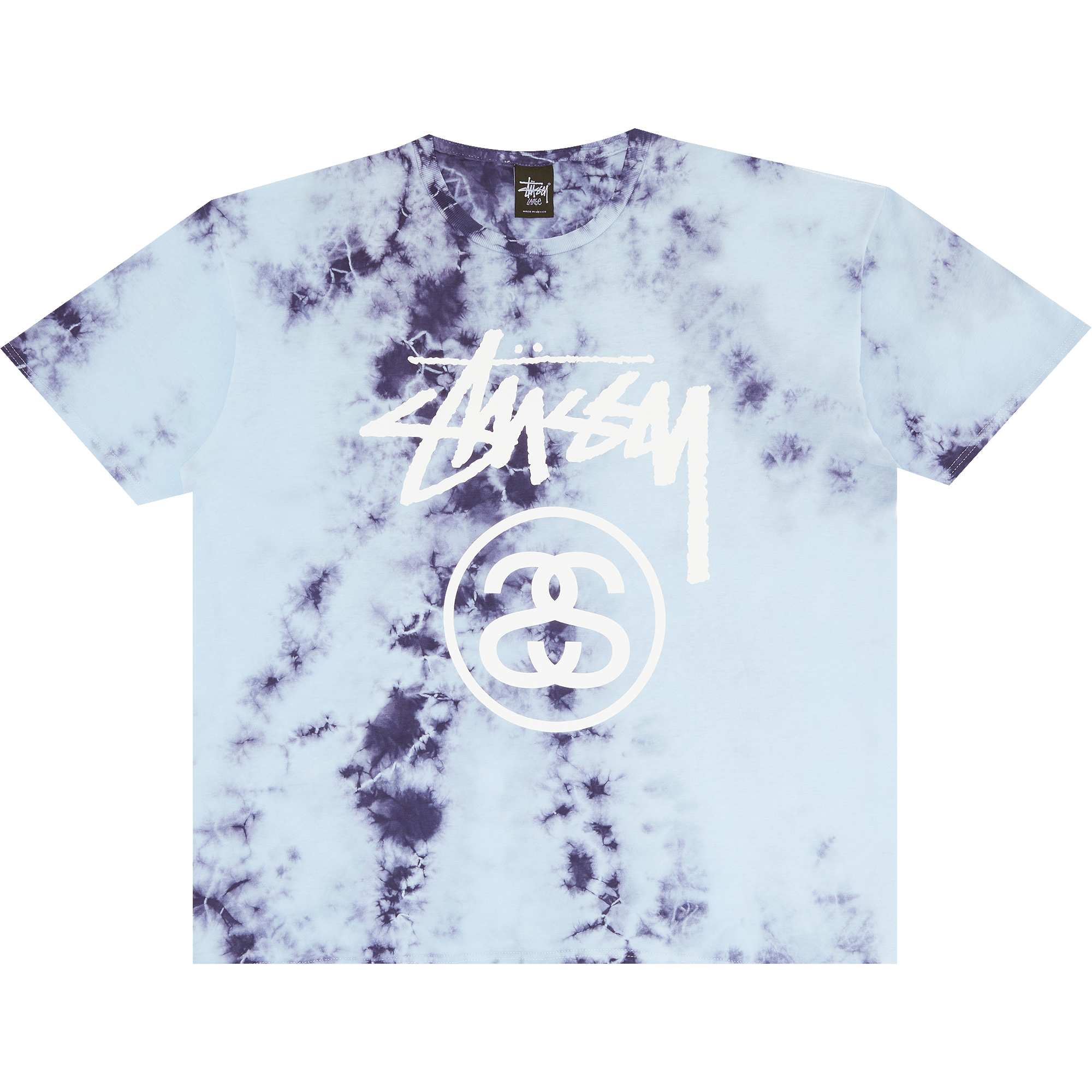 Stussy Storm Stock LNK Tie-Dye Tee 'Blue'