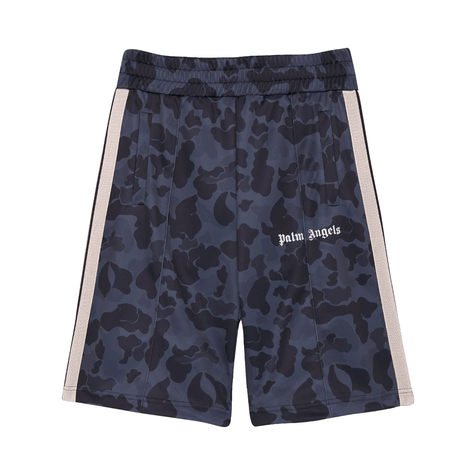 Palm Angels Night Camo Track Short 'Black/White'
