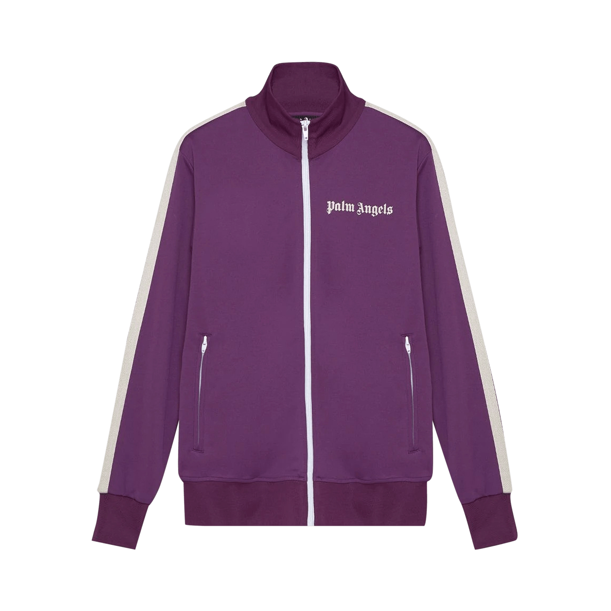 Palm Angels Classic Track Jacket 'Burgundy/Off White'