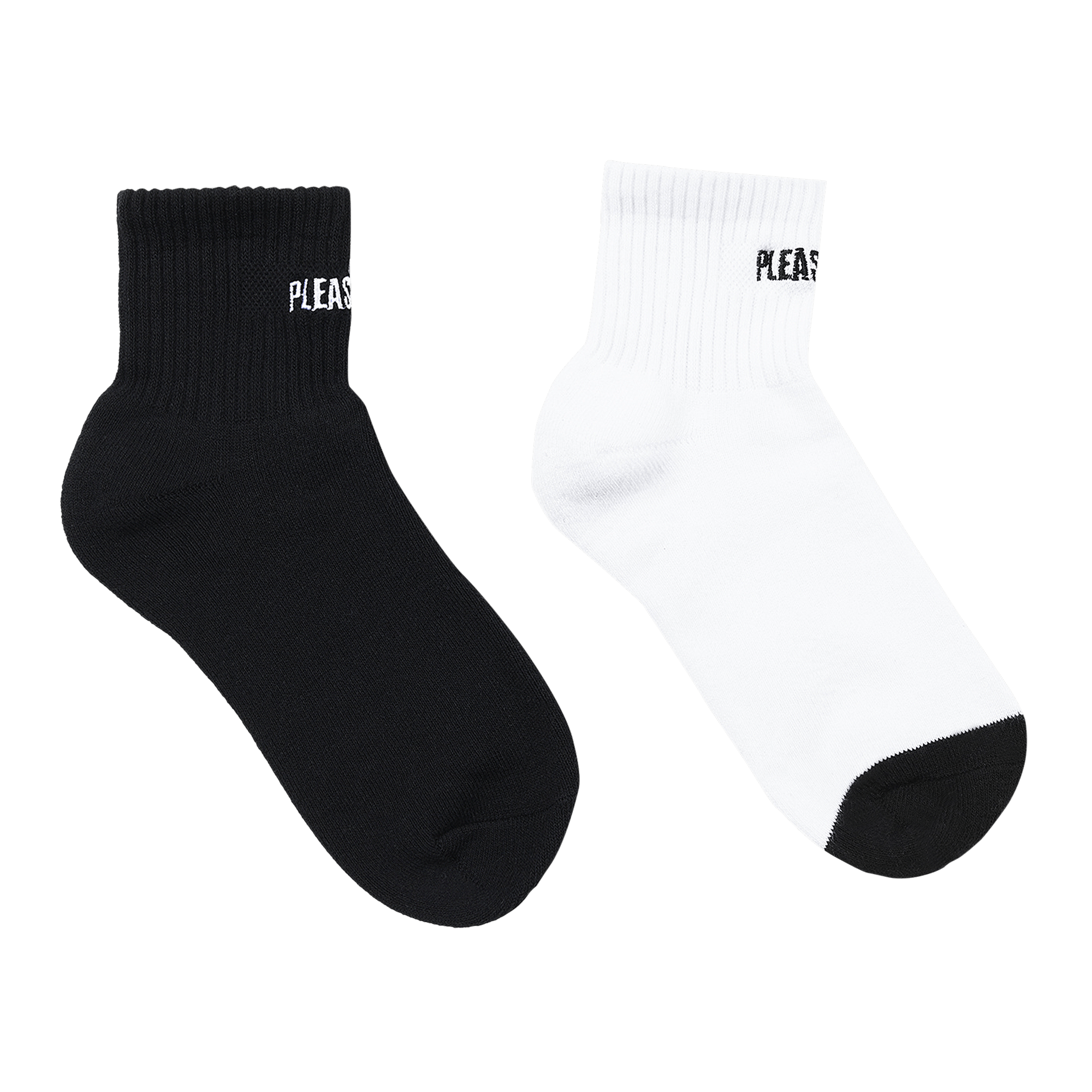 Pre-owned Pleasures Socks (2 Pack) 'black/white'