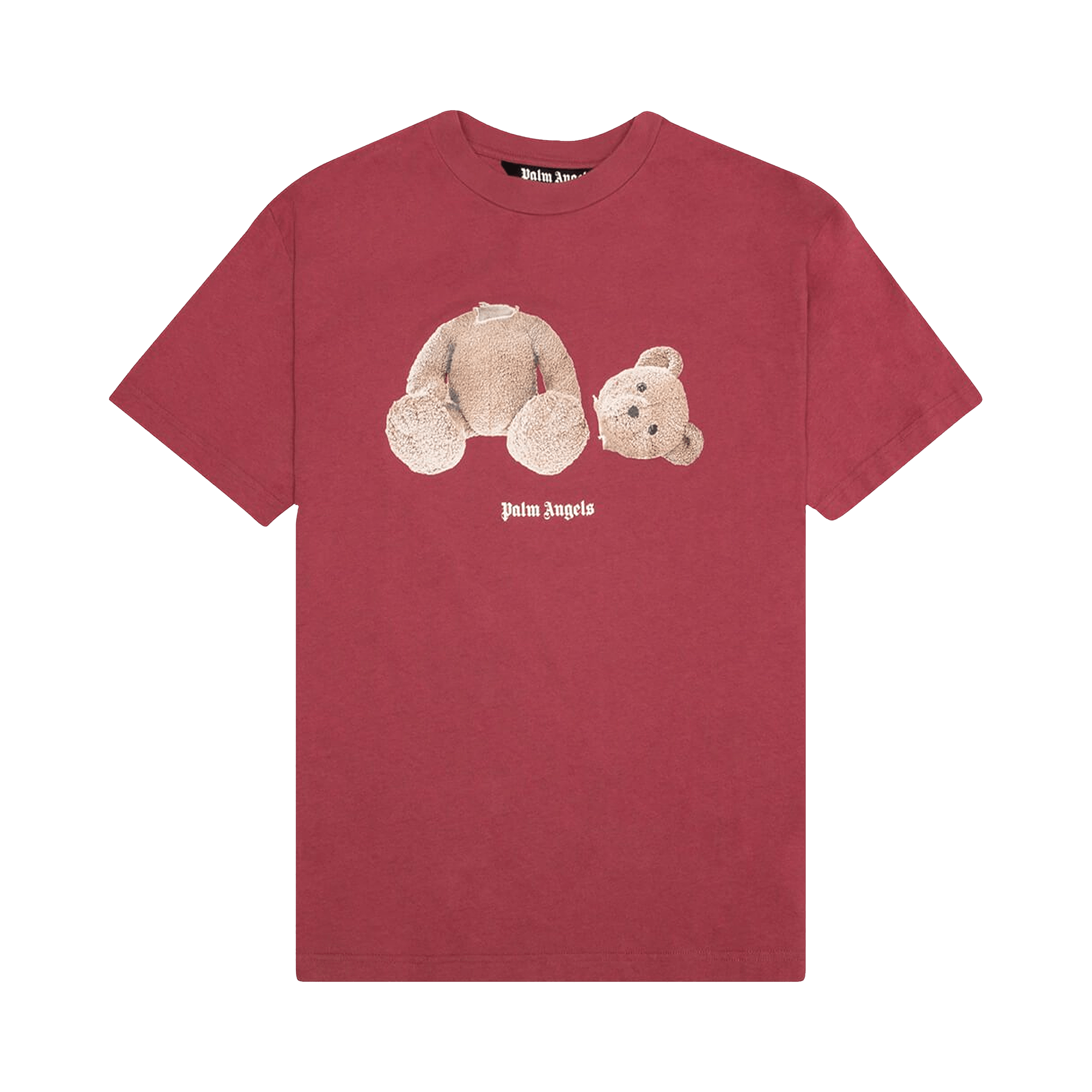 Palm Angels Bear Classic Tee 'Burgundy/Brown'