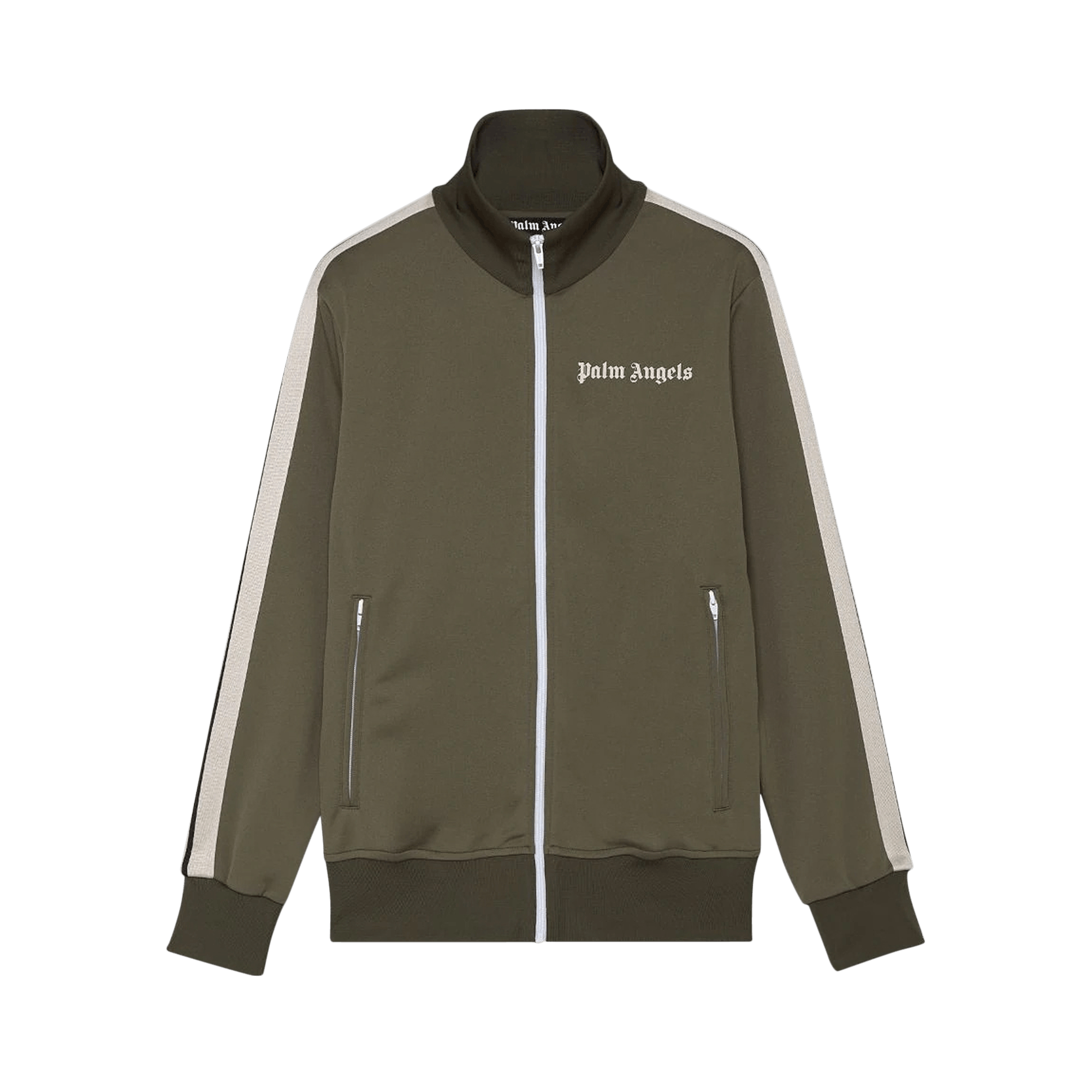 Palm Angels Classic Track Jacket 'Military/Off White'