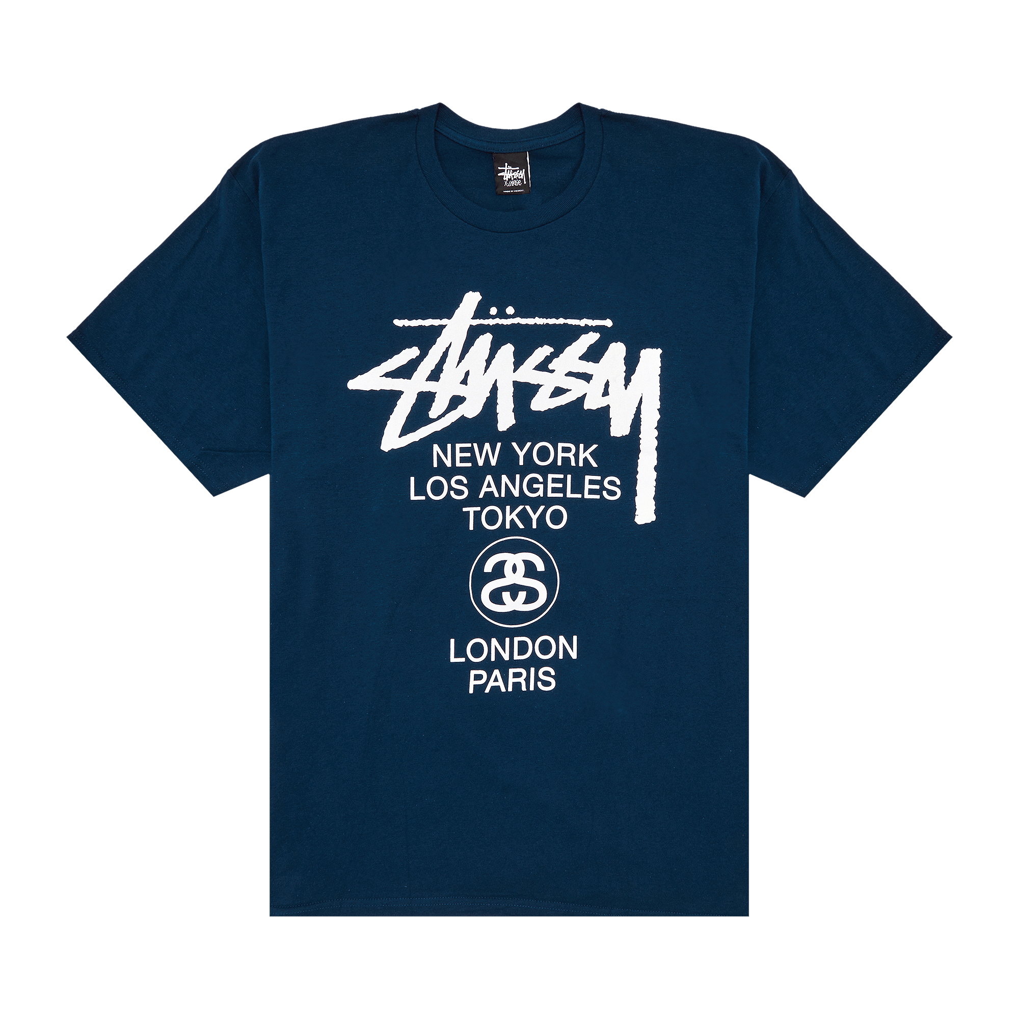 Stussy World Tour Tee 'Indigo'