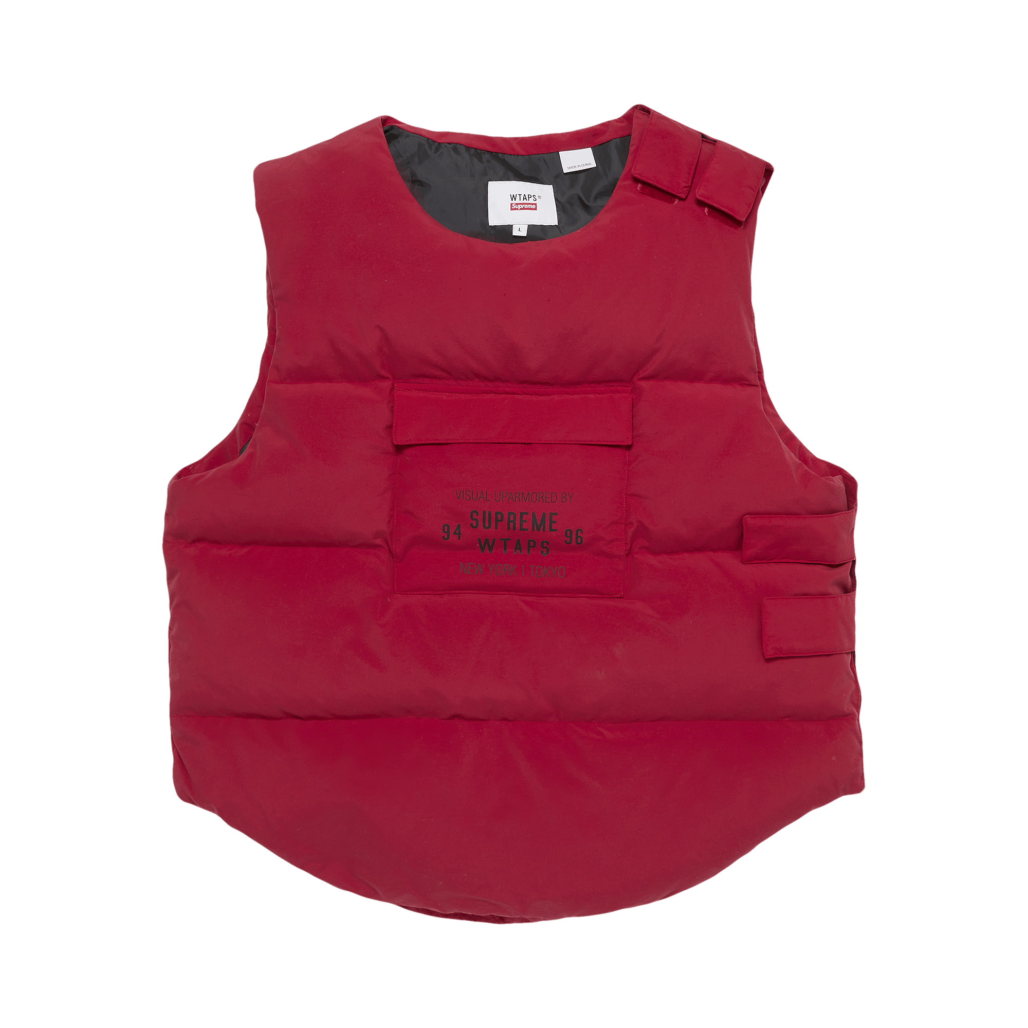 Supreme x WTAPS Tactical Down Vest 'Red'
