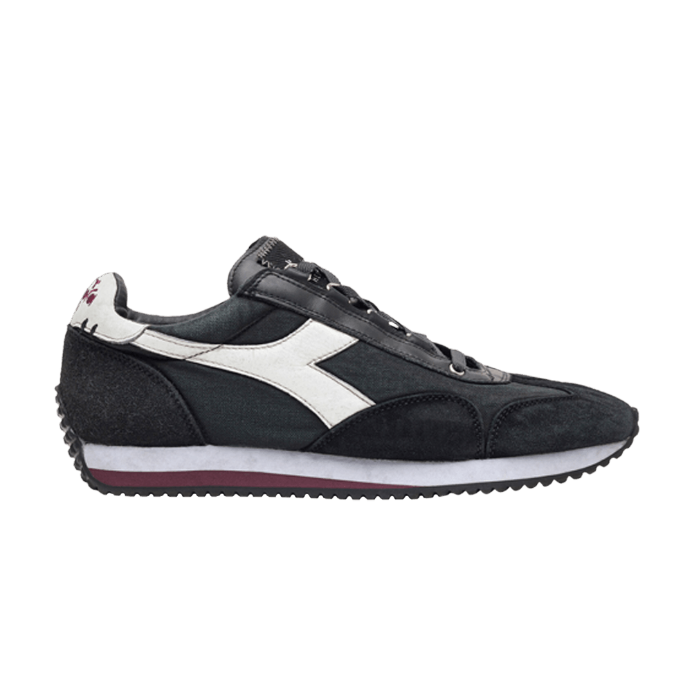 Pre-owned Diadora Equipe H Dirty Stone Wash Evo 'anthracite Black