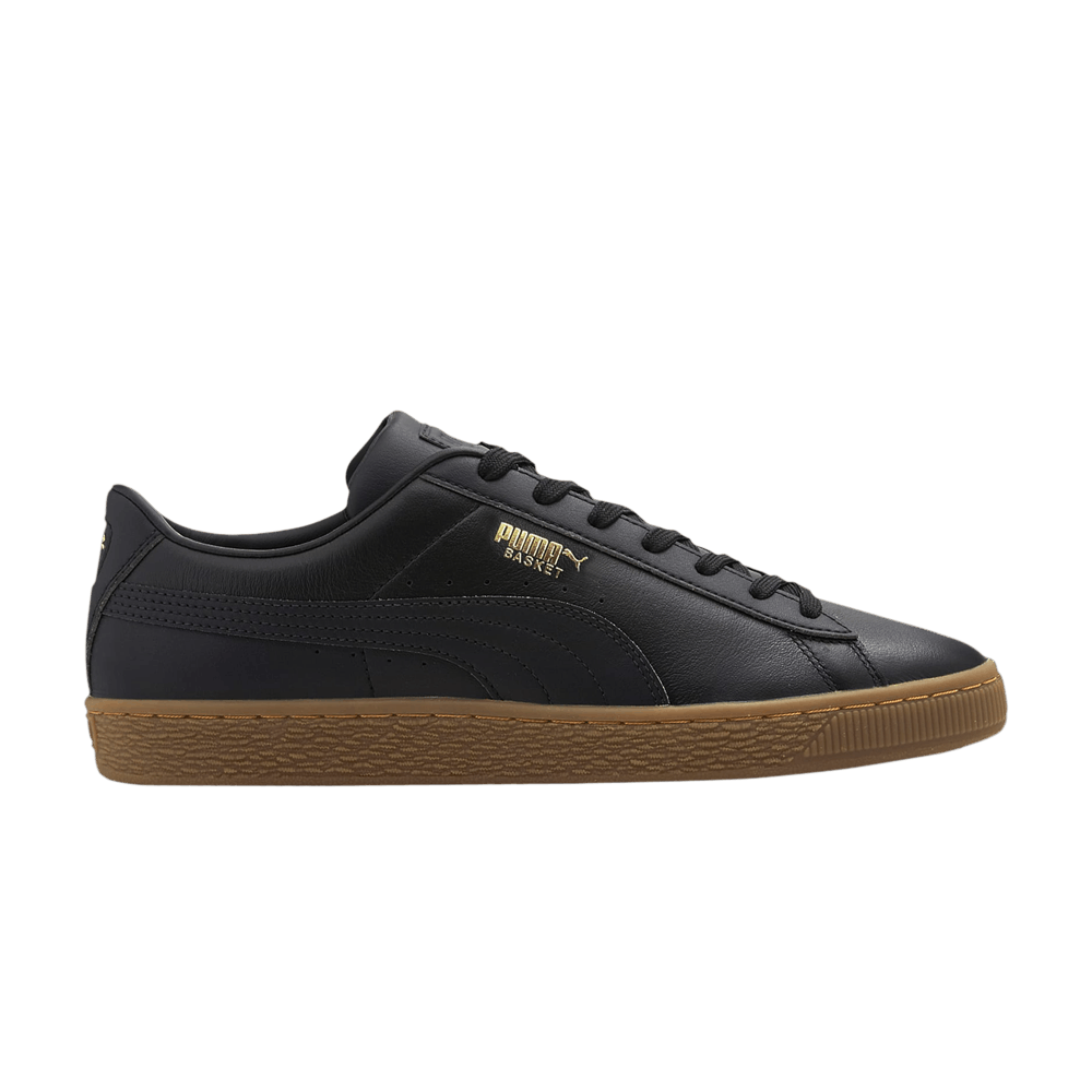 Pre-owned Puma Basket 21 'black Gum'